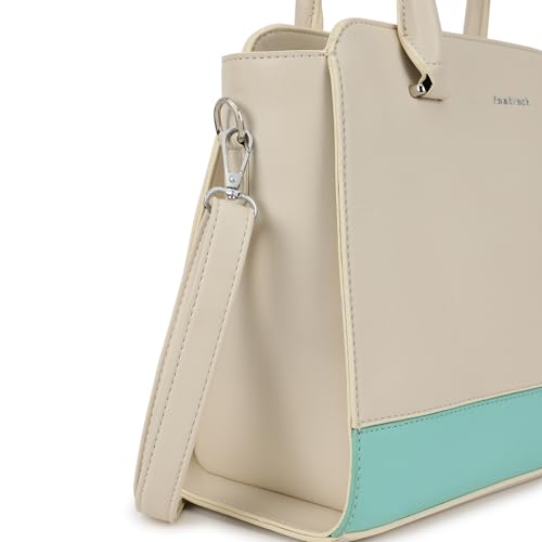 Fastrack Satchelplay Handbag| Faux-Leather Women's Bag | Structured Bag with Top Handles & Adjustable Strap | Office, College & Casual Daily Use
