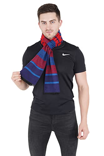MUFFLY Woven Reversible Printed Men's Wool & Acrylic Muffler Warm Cashmere Wrap Shawl