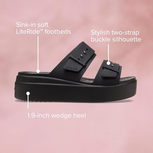 Crocs Women Brooklyn Sandal 207431-001 Black W7