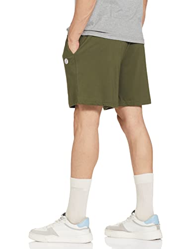 Max Men's Cargo Shorts (NOOSNBSHOL3_Olive Green_M)