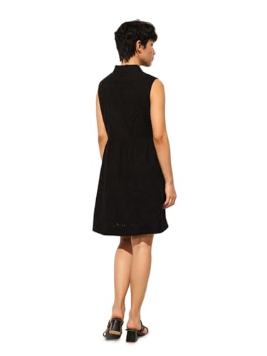ONLY Women's Fit and Flare Black Dress