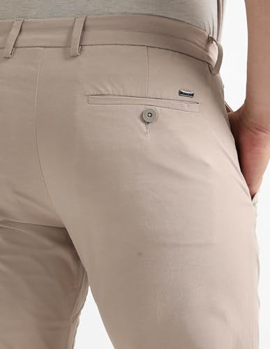 Arrow Sport Men's Slim Fit Mid Rise Trousers