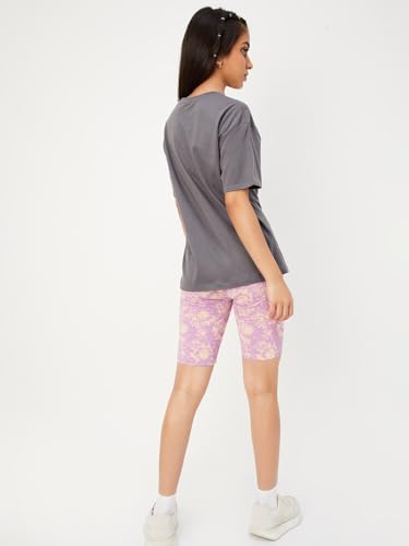 Girls Printed Shorts Set, Multi 14-16 Y Multicolour