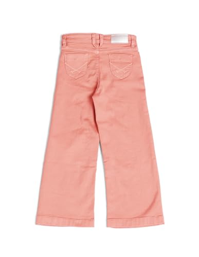 U.S. POLO ASSN. Kids Flared fit Girls Cotton Jeans (UGJENON0016_Pink_13-14Y)