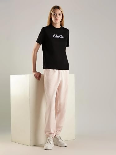 Calvin Klein Jeans Women's Regular Casual Pants (47B235G830-Pink_Silver Peony