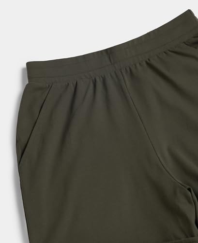 Jockey A157 Womens Super Combed Cotton Rich Straight Fit Shorts with Side Pockets_Deep Depths_L