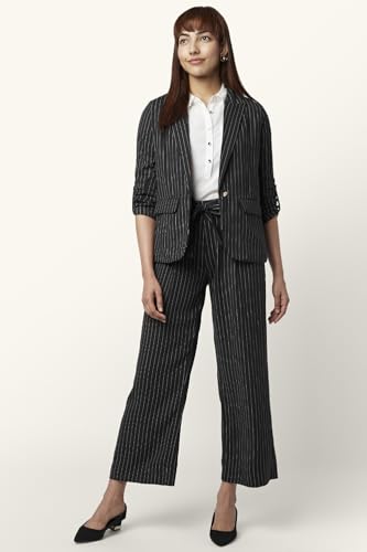 Annabelle by Pantaloons Women's Classic Blazer (110132127005_Black