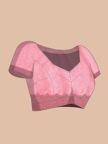 Kalyan Silks Black & Silver Buttas Pink Saree