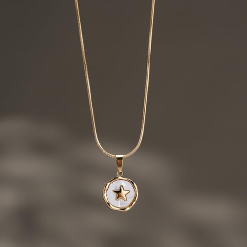 PALMONAS Orbit Star Necklace for Womens - Waterproof & Anti-Tarnish, Gift for Girls & Women