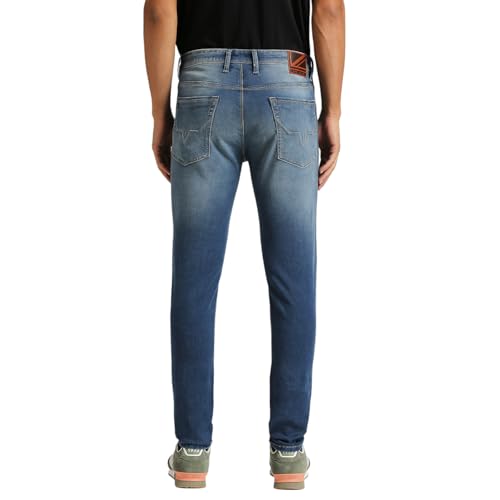Pepe Jeans Men's Skinny Jeans (PM207877Q051_Light Used Indigo Blue