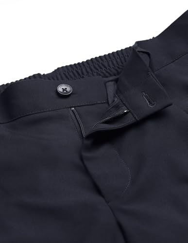 Arrow Newyork Men's Twill Pleated Front Trousers (ANAKTR2335_Navy_32)