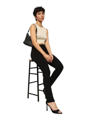 ONLY Women's Mid Rise Straight Fit Legging Anthracite