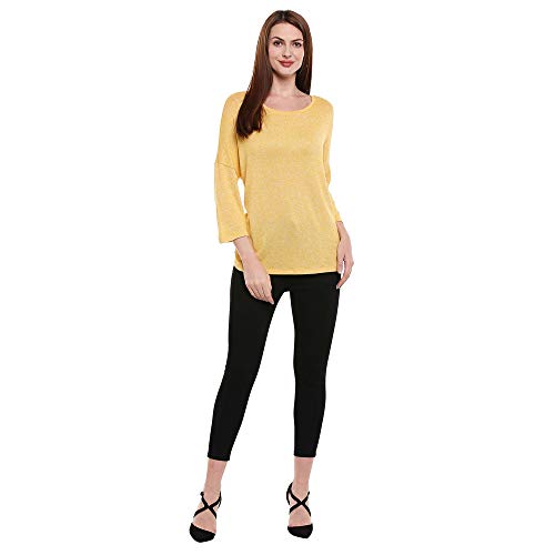 VERO MODA Women's Synthetic Pullover (2074458006_Spicy Mustard_XL)