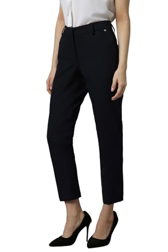 Allen Solly Women's Regular Work Utility Pants (Black) - SaumyasStore