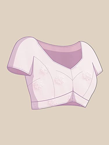 Ada Hand Embroidered Chikankari Georgette Pink Saree for Women A311337