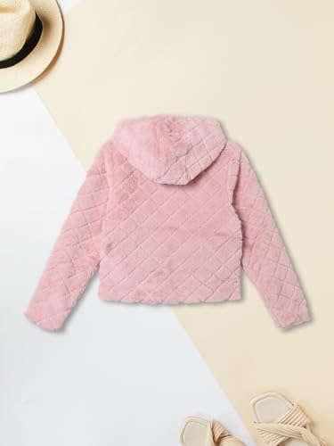 Max Girl's A-Line Coat (W25EJKT04A_Dusty Salmon Pink