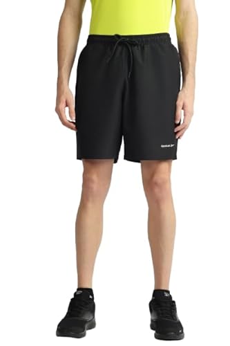 Reebok RE Power Performance Shorts | Men's Black Shorts | Polyester Training Shorts
