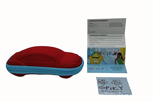 SPIKY Unisex Kids Aviator Sunglass With Protective Case Gold Frame Brown Lens, Free Size - (Pack of 1)