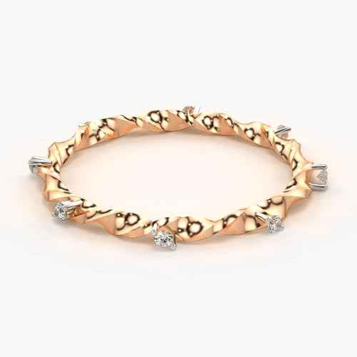 VALANOVA Hallmarked 14K Gold & Certified Lab Grown Diamond 0.08cts | Ring For Women's/Girls | Stylish & Elegant | VGR0420 | Ring Size: 13