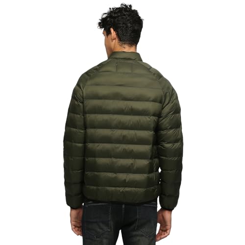 Pepe Jeans Men's A-Line Coat (PM402934_Olive Green