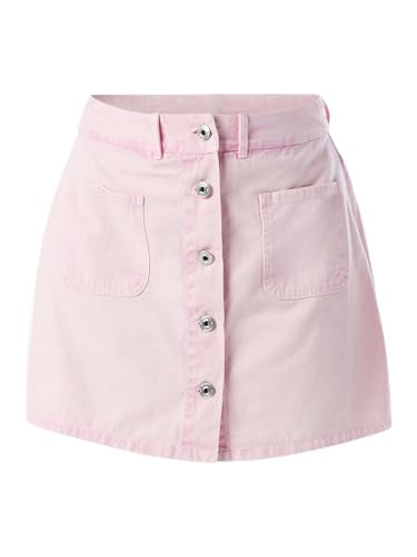 ONLY Women's Solid Flared Pink Skorts