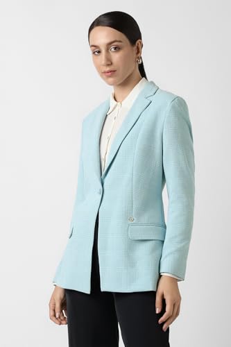 Van Heusen Women's Blazer (VWBZCRGFT29111_Light Blue