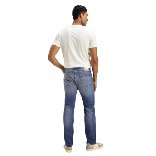 Levi's Men's 505 Blue Straight Fit Mid Rise Jeans
