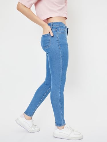 Max Women's Regular Jeans (NOOSN2SF2EPP_Mid Blue