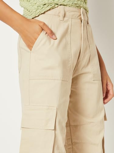 Max Women Solid Cargos (Beige_32)