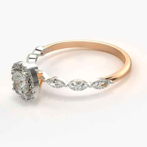 VALANOVA Hallmarked 14K Gold & Certified Lab Grown Diamond 0.93cts | Ring For Women's/Girls | Stylish & Elegant | VGR0464U | Ring Size: 9