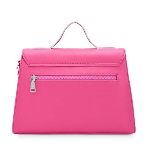 Caprese Splash Satchel for Women (Small, Fuchsia)