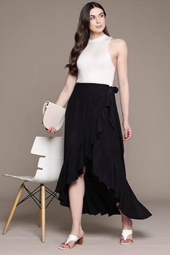 Label RITU KUMAR Black Laurel Skirt