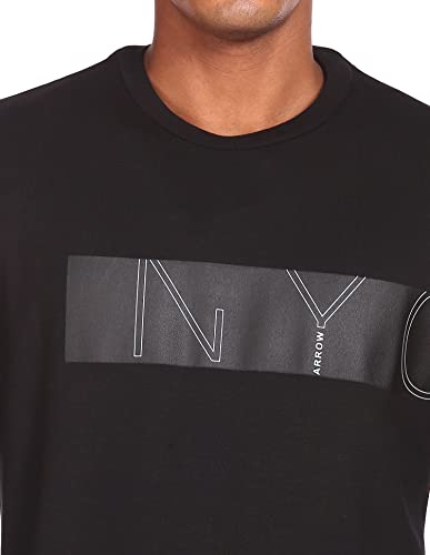 Arrow Newyork Crewneck Full Sleeve Sweat Shirt Black