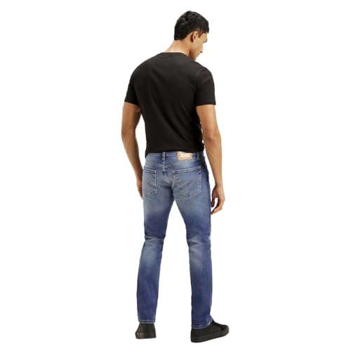 Levi's Men's 511 Blue Slim Fit Mid Rise Jeans