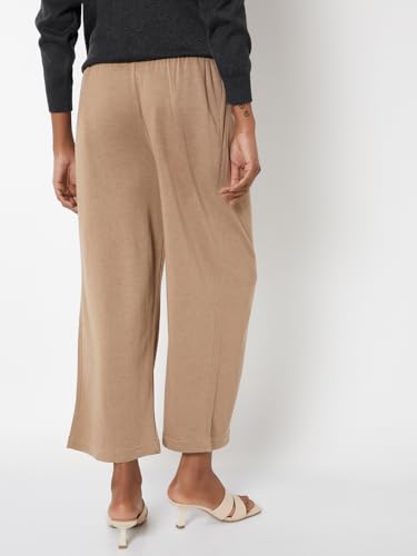 Max Women Knit Palazzos (Beige_L)