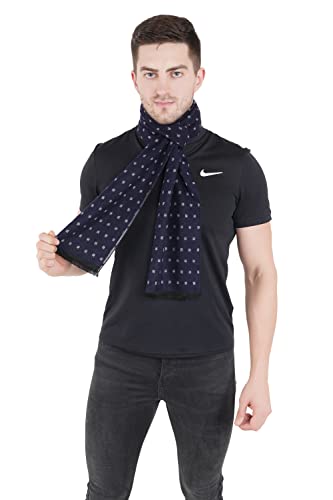 MUFFLY Woven Reversible Printed Men's Wool & Acrylic Muffler Warm Cashmere Wrap Shawl