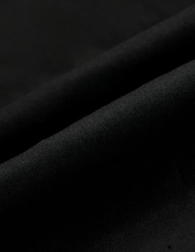 Arrow Men's Twill 1851 Pleated Trousers (ARAKTR2152_Black_30)