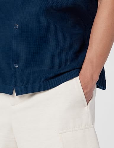 Relaxed Fit Waffle Texture Shirt