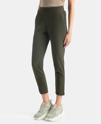 Jockey IW35 Women's Environment Friendly Recycled Microfiber All Day Pants with StayFresh Treatment_Olive_XXL