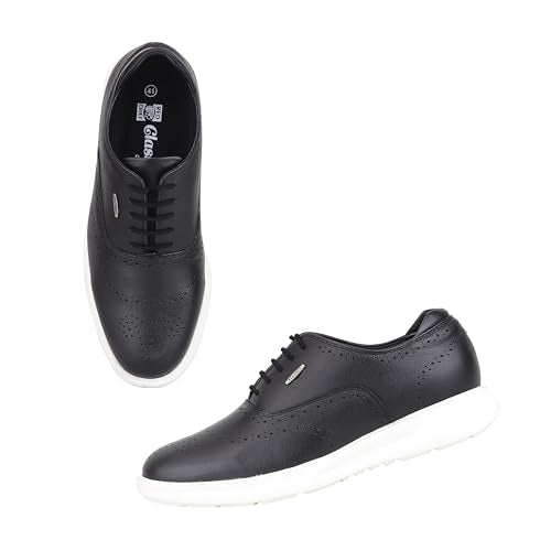 Red Chief Low Ankle Casual Brogue Shoes for Men | Black UK10