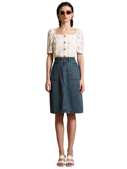 Kazo Luna Top Off White