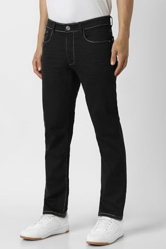 Van Heusen Men's Slim Jeans (VXDNCPOFP64610_Black