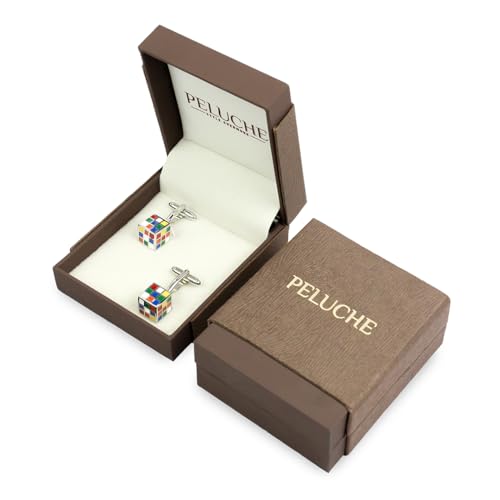 Peluche Multicolour The Rubix Cube Cufflinks for Men
