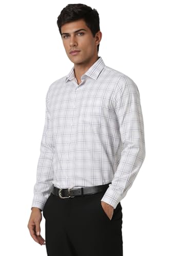 Van Heusen Men's Slim Fit Shirt (VHSFBSLBV89699_White
