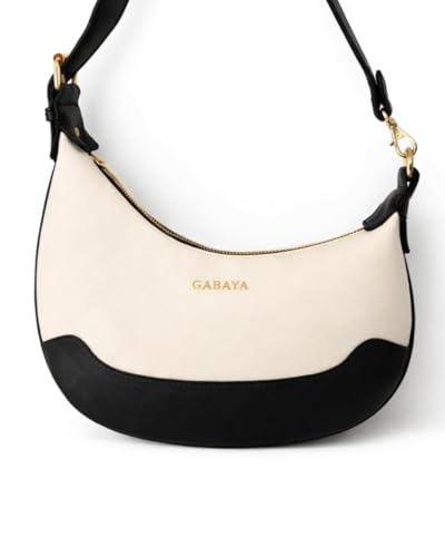 GABAYA Selene Vegan Leather Handbag for Women | Crescent Shoulder Bag | Stylish Lightweight Sling for Daily Use