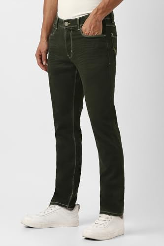 Van Heusen Men's Slim Jeans (VXDNCPOFO45652_Olive