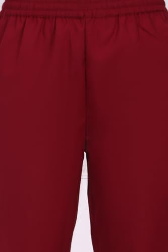 W for Woman Maroon Ethnic Motifs Printed Straight Kurta, Straight Pants and Dupatta Set - (WS13383-314582-XXL)