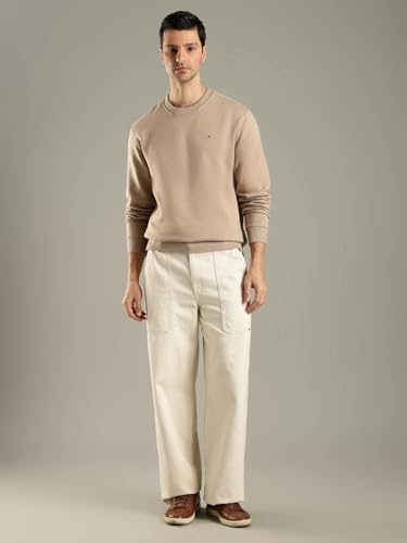 Tommy Hilfiger Solid Regular Fit Cotton Sweatshirt