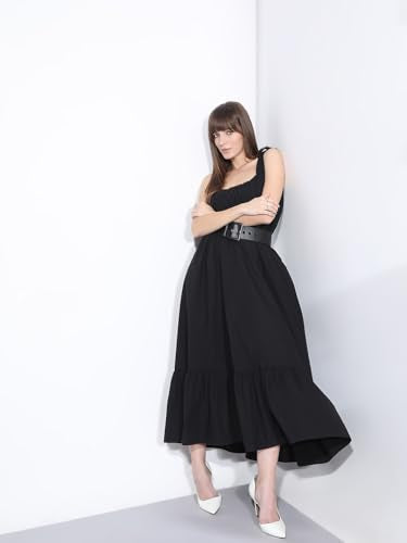 VERO MODA Women's A-Line Black Dress