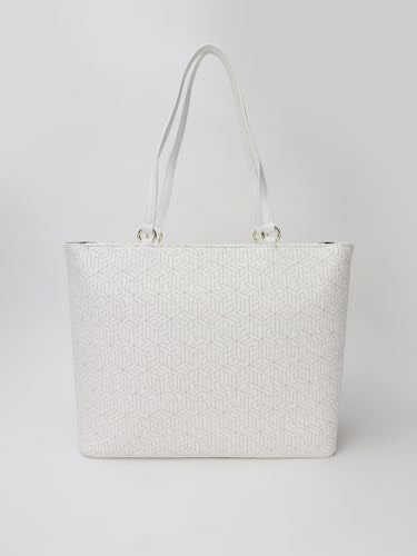 Tommy Hilfiger Logo Beige Pu Tote Bag